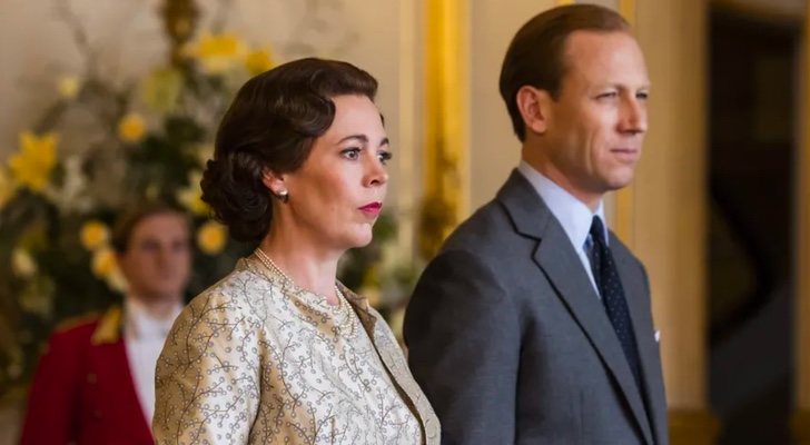 Olivia Colman y Tobias Menzies en &#39;The Crown&#39;