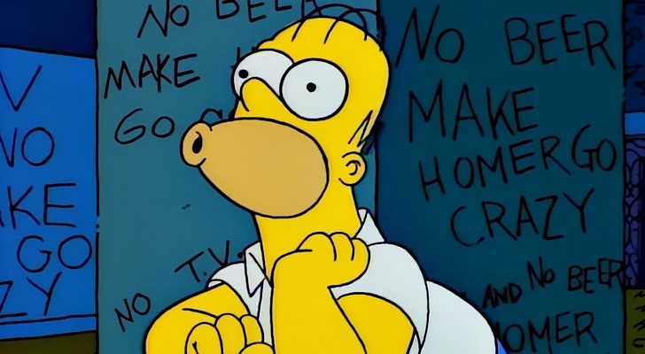 Homer imita a Jack Torrance en 'Los Simpson'
