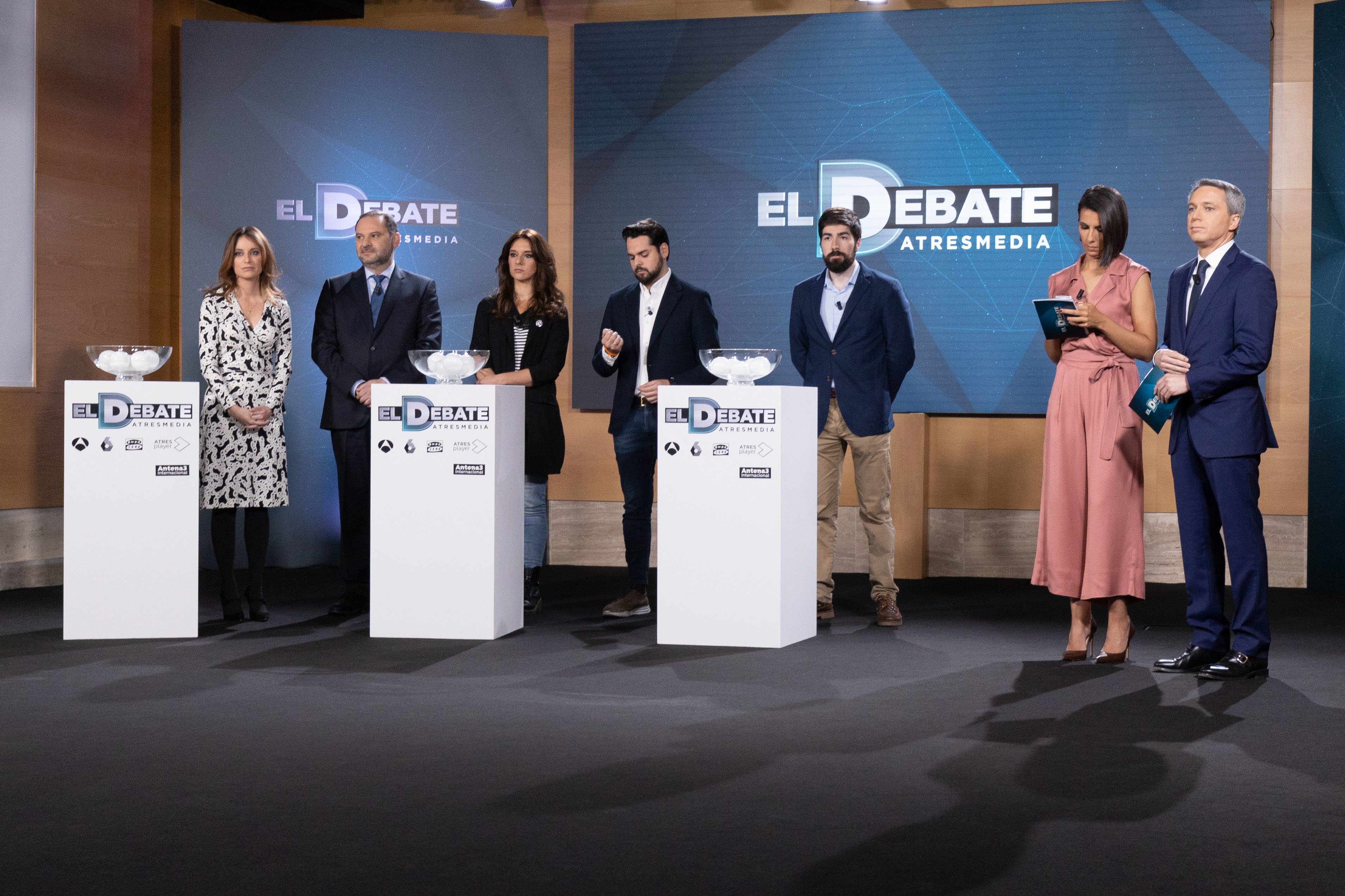 Sorteo del orden de las intervenciones en 'El Debate'