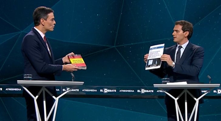 Sánchez y Rivera, enfrentados en &#39;El Debate&#39; de Atresmedia