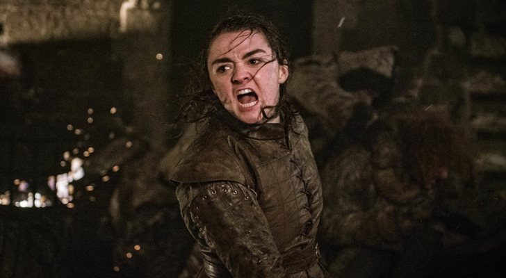 Arya Stark libera su rabia en el campo de batalla