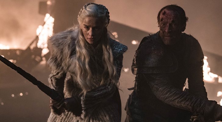 Daenerys y Jorah luchan juntos en la afueras de Invernalia