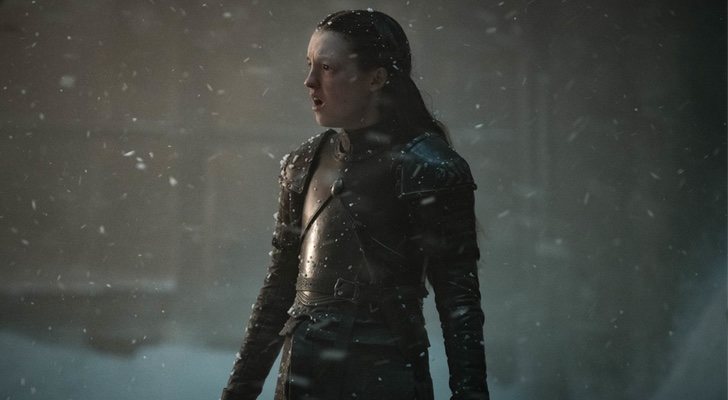 Lyanna Mormont al ver un gigante resucitado por los Caminantes Blancos en 'Juego de Tronos'