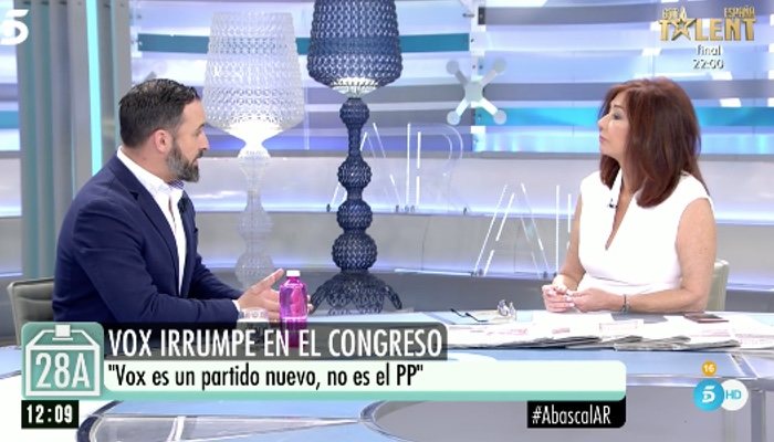 Abascal se ha pronunciado sobre el descalabro del PP
