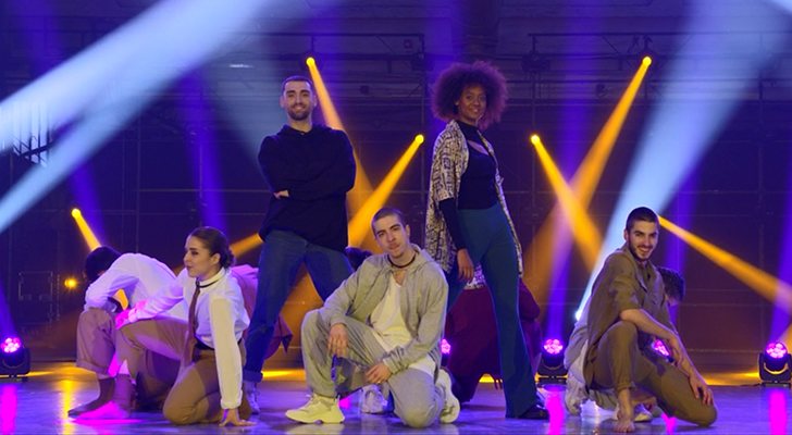 Fonsi y Valeria, protagonistas de la coreo grupal en &#39;Fama a bailar&#39;
