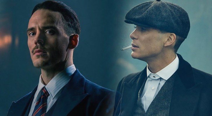 Sam Claflin y Cillian Murphy en 'Peaky Blinders'