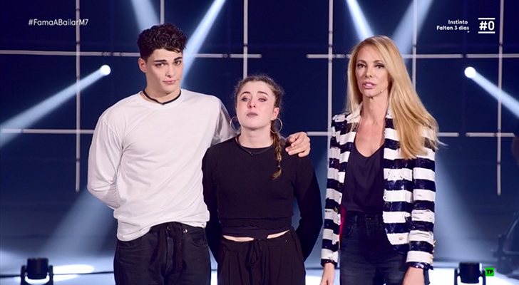 Aritz y Lohi, emocionados al convertirse en la tercera pareja finalista de 'Fama a bailar'