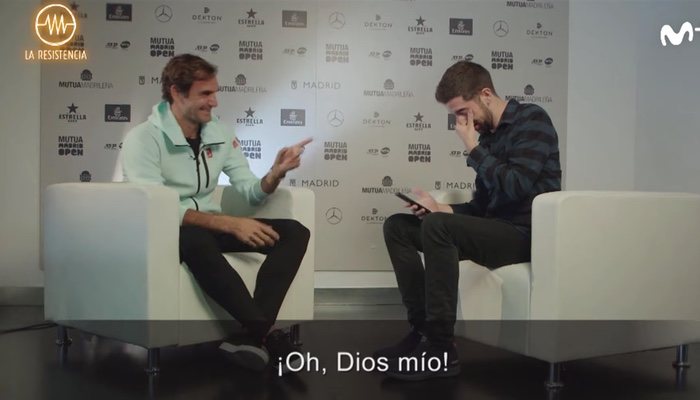 Broncano se "emociona" al entrevistar a Roger Federer