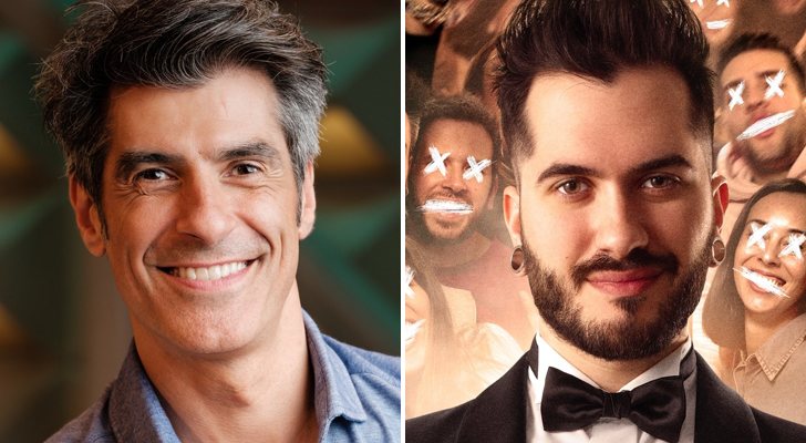 Javier Fernández, presentador de &#39;La ruleta de la suerte&#39;, y el youtuber Wismichu