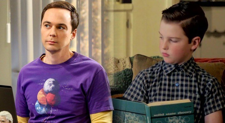 Sheldon en sus versiones de 'The Big Bang Theory' y ' El joven Sheldon'
