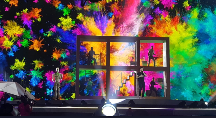 Ensayo de Miki y "La venda" en Eurovisión 2019