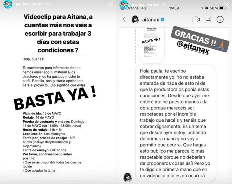 La denuncia de Paula Gallardo y la respuesta de Aitana Ocaña