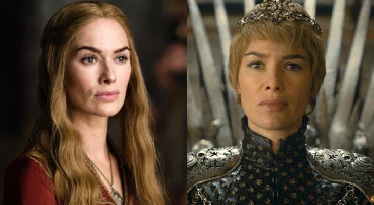 Cersei Lannister en la primera y última temporada de 'Juego de tronos'