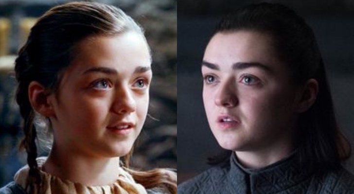Arya Stark en la primera y última temporada de 'Juego de tronos'