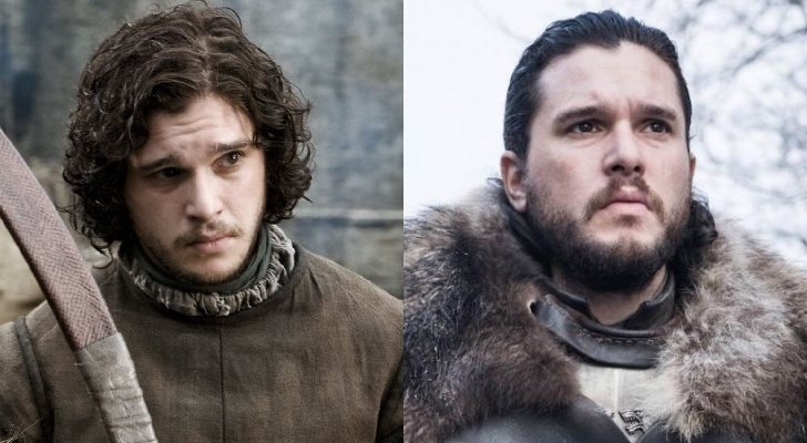 Jon Nieve en la primera y última temporada de 'Juego de tronos'