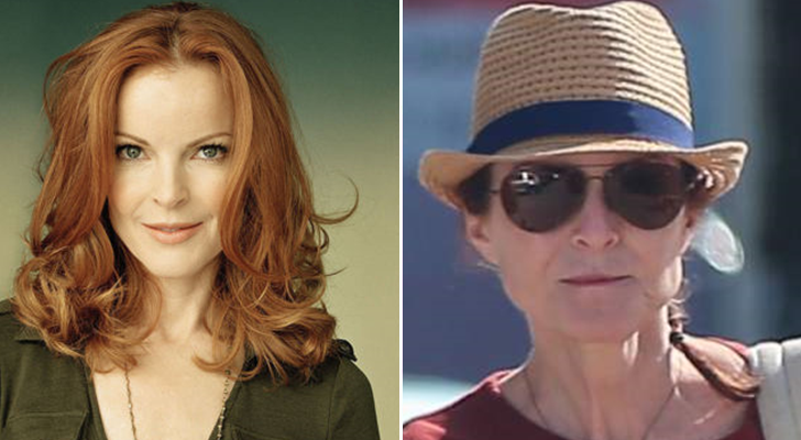 Marcia Cross en 'Mujeres desesperadas' (izq.) y en la actualidad (der.)