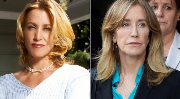 Felicity Huffman en 'Mujeres desesperadas' (izq.) y en la actualidad (der.)