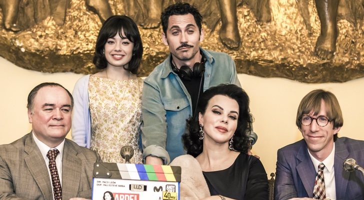 Equipo de &#39;Arde Madrid&#39; durante el rodaje