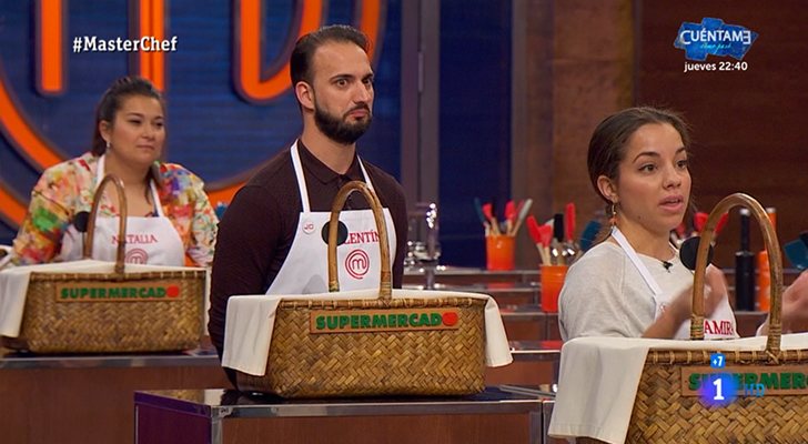 Natalia, Valentín y Samira en 'MasterChef 7'