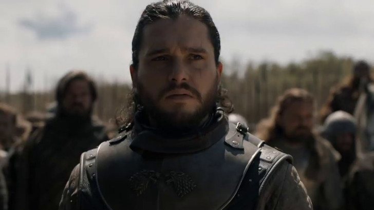 Jon Snow en una escena del penúltimo capítulo de 'Juego de Tronos'