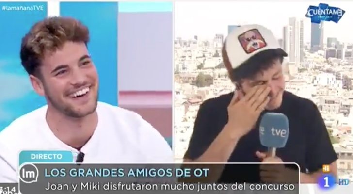 Joan Garrido le desea suerte a Miki para Eurovision en 'La Mañana' de la 1