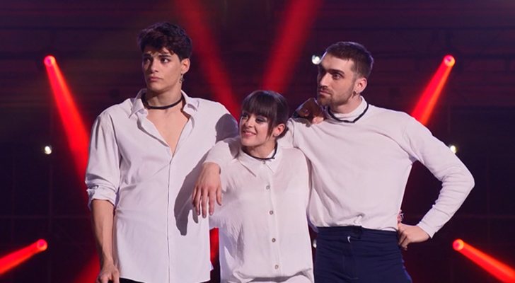 Aritz, Esther y Fonsi en la final de 'Fama a bailar'