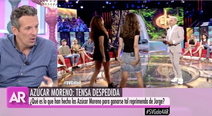 Joaquín Prat comenta en 'El programa de Ana Rosa' la tensa despedida entre Jorge Javier Vázquez y las Azúcar Moreno