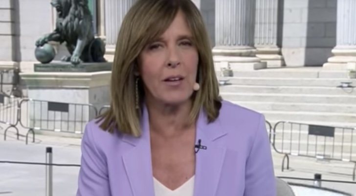 Ana Blanco en el 'Telediario'