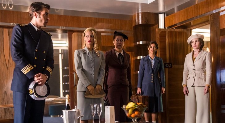 Jon Kortajarena, Alejandra Onieva, Chiqui Fernández, Begoña Vargas e Ivana Baquero, en &#39;Alta mar&#39;