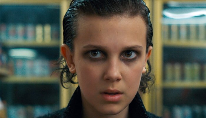 La actriz interpretando a Eleven en 'Stranger Things'