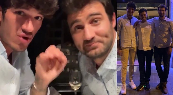 Aleix y Jorge, y los dos junto a Nathan