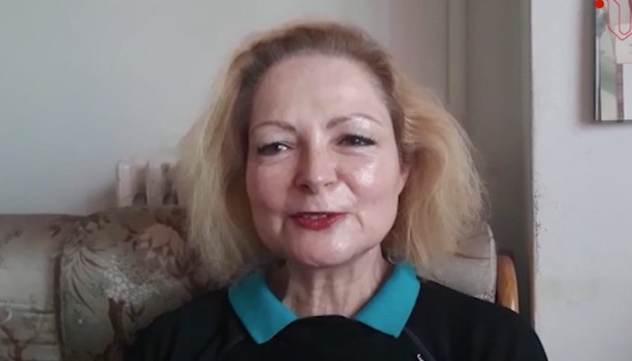 María Jesús García Pérez, en su vídeo de 'First Dates'