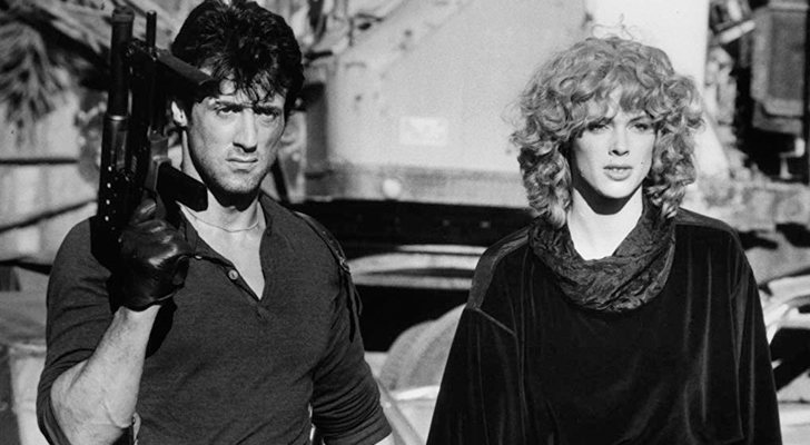 Sylvester Stallone y Brigitte Nielsen en "Cobra, el brazo fuerte de la ley"