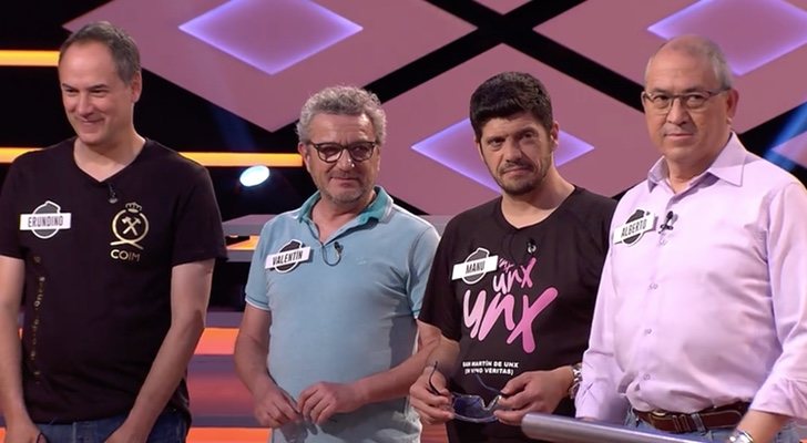 Erundino, Valentín, Manu y Alberto en '¡Boom!'