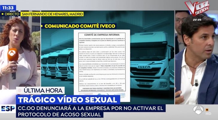 Fran Rivera comenta en &#39;Espejo público&#39; el suicidio de la trabajadora de IVECO