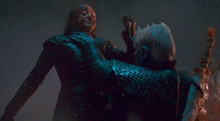 Arya Stark y el Rey de la Noche en la octava temporada de 'Juego de Tronos'