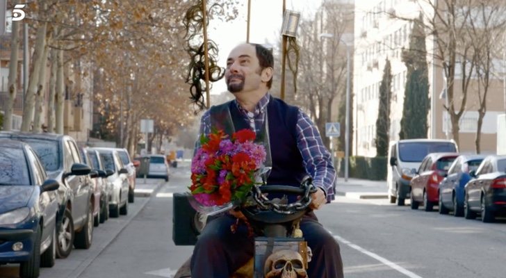 Antonio Recio poco antes de sufrir su accidente en 'La que se avecina'