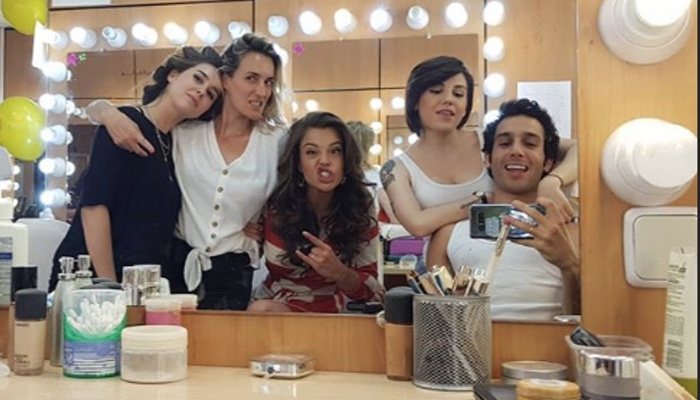 Los actores de &#39;Amar es para siempre&#39; en el último día del rodaje