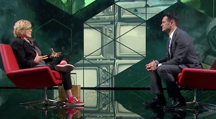 Mercedes Milá e Iñaki López en el plató de 'laSexta Noche'