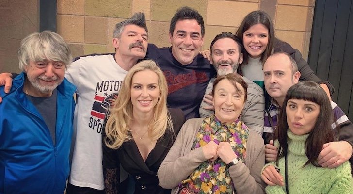 Parte del reparto de 'La que se avecina', en el rodaje de la temporada 12