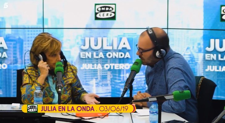 Imágenes de la entrevista en Onda Cero de MAría TEresa Campos emitidas en 'Sálvame'