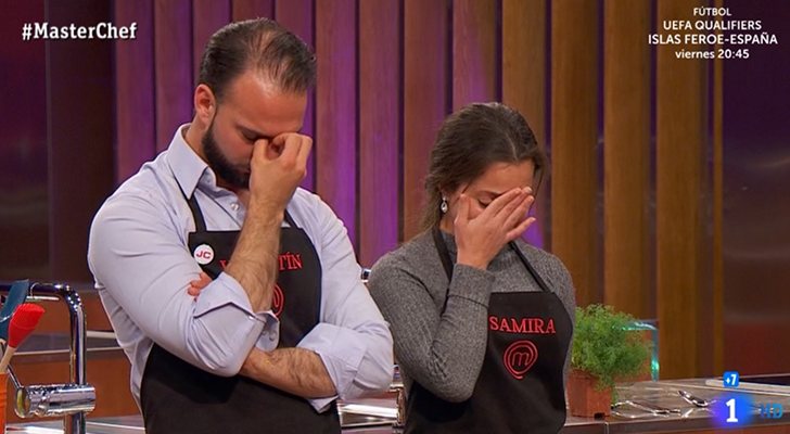 Valentín y Samira tras la prueba eliminatoria en &#39;MasterChef 7&#39;