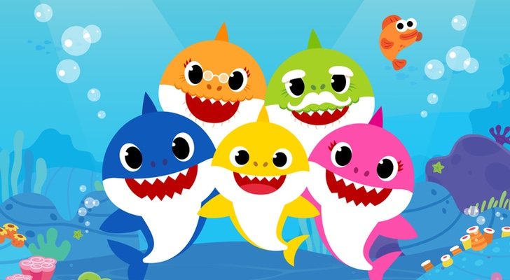 La familia protagonista de 'Baby Shark' en una imagen cedida por Nickelodeon