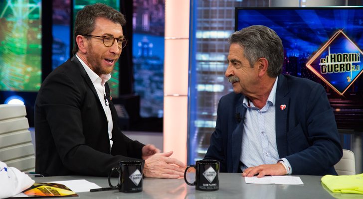 Pablo Motos y Miguel Ángel Revilla en 'El hormiguero'