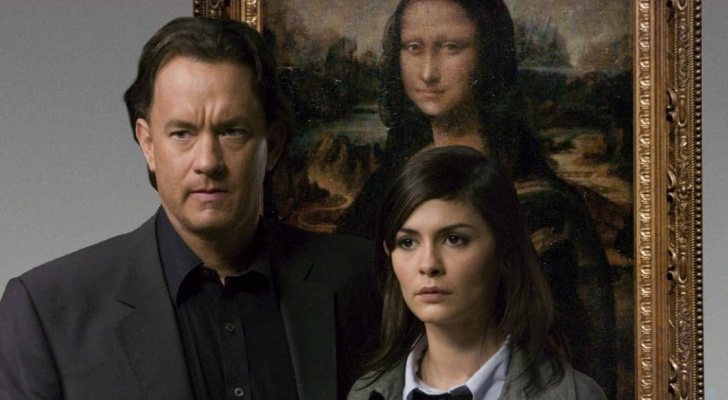 Tom Hanks y Audrey Tatou en "El código Da Vinci"