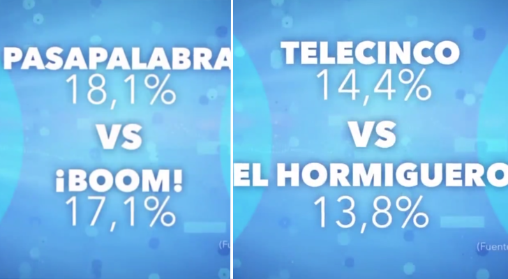Comparativas en la promo de Mediaset
