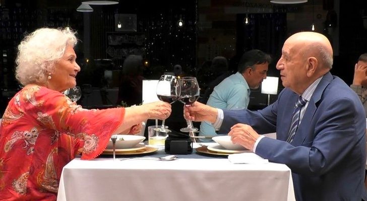 Estrella y Alejandro en 'First Dates'