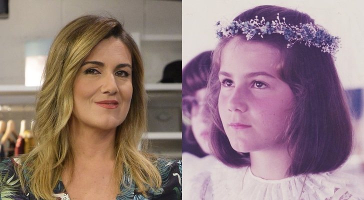 Carlota Corredera en la actualidad y en 1983