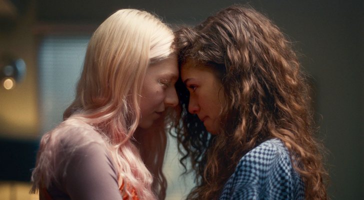 Jules (Hunter Schafer) y Rue (Zendaya) en 'Euphoria' 