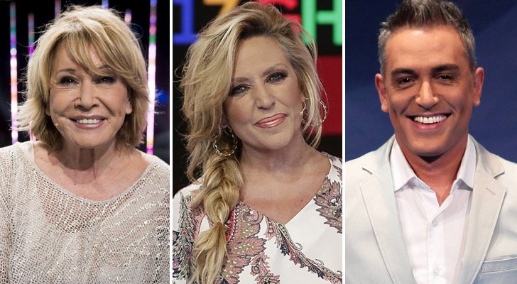Mila Ximénez, Lydia Lozano y Kiko Hernández, colaboradores de &#39;Sálvame&#39;